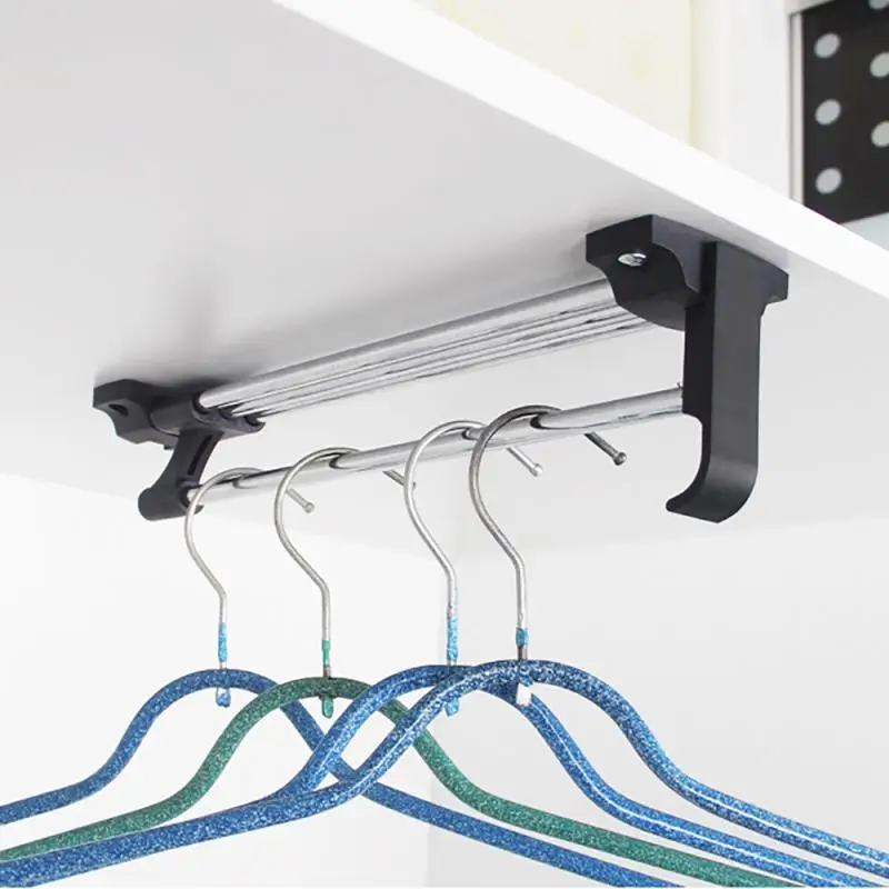 

12/16/20 inch Wardrobe Top Clothes Rail Wardrobe Hanger Clothes Hanger Telescopic Clothes Rail Cloakroom Furniture Hardware