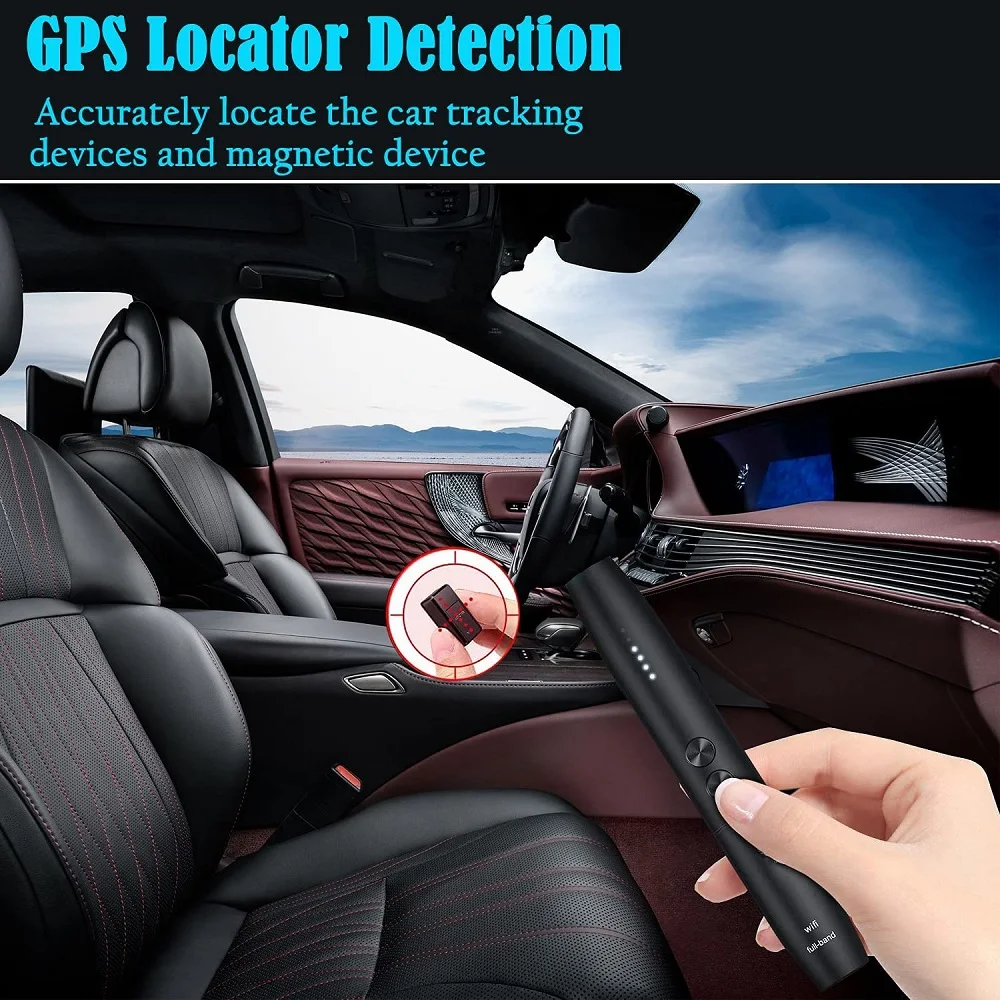 ONLIVING-Detector portátil antiespía para cámara, Mini Detector de señal de Audio inalámbrica, señal GPS, cámara oculta - Imagen 4