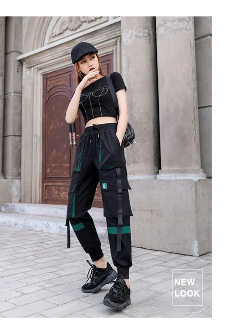 Cargo Jogger Pants Women  Jogger Pants Cargo Waist - AliExpress