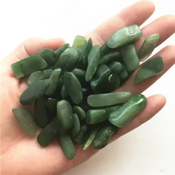 

20-40mm Long Natural Green Jasper Jade Stone Polished Reiki Chakra Healing Crystals Natural Quartz Crystals 100g
