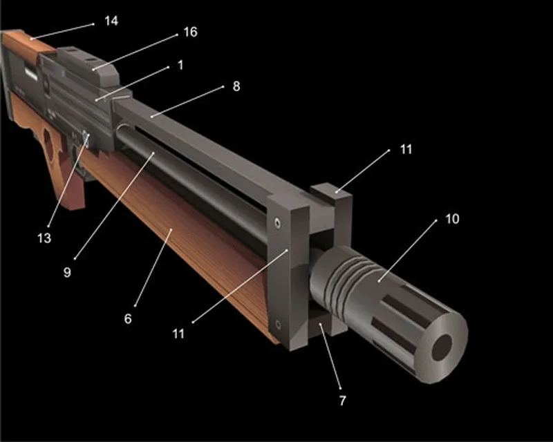 Walther WA2000 снайперская винтовка DIY 3D бумажная карточка модель Конструкторы строительные игрушки развивающие игрушки Военная Модель