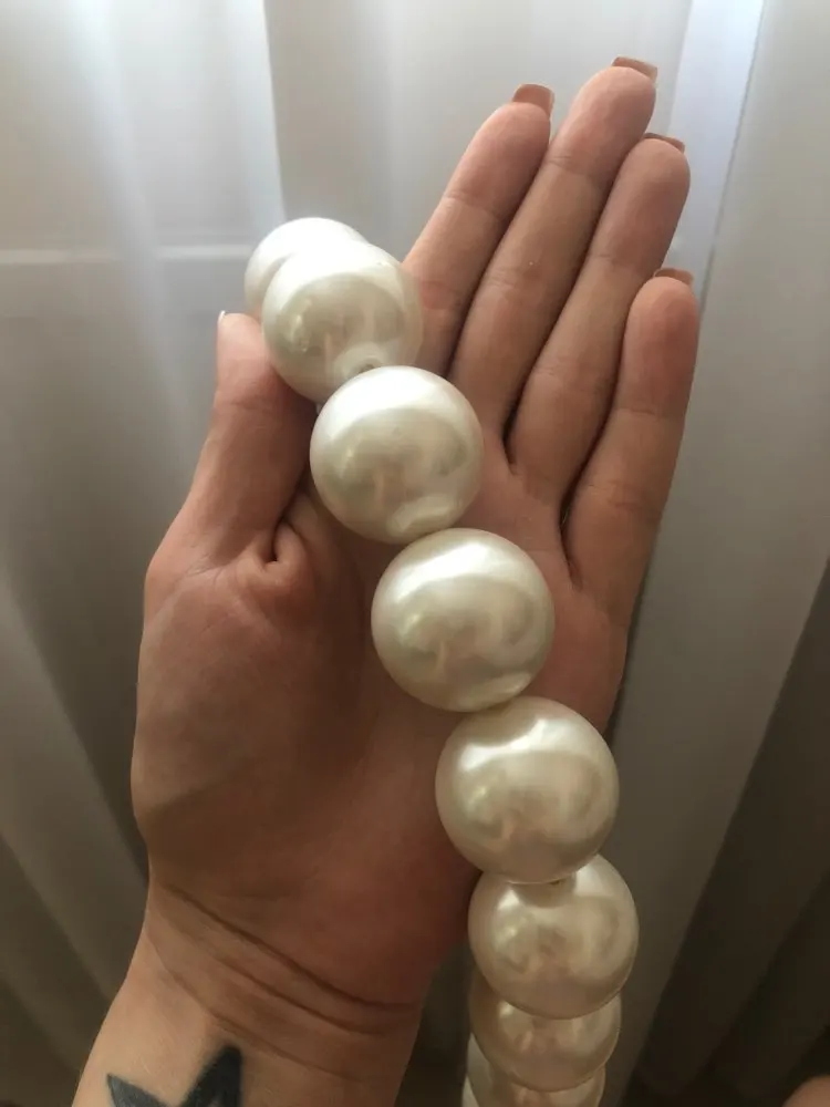 Boho,, alibaba, AliExpress, преувеличенный, панк, для женщин, большой размер, имитация, негабаритный, искусственный жемчуг, воротник, ожерелье для женщин