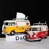 Wrought Iron Retro Tissue Box, Creative Bus, Car, Beetle Model, Desktop Paper Holder, Napkin Drawer Design, Office, Home Decor 2