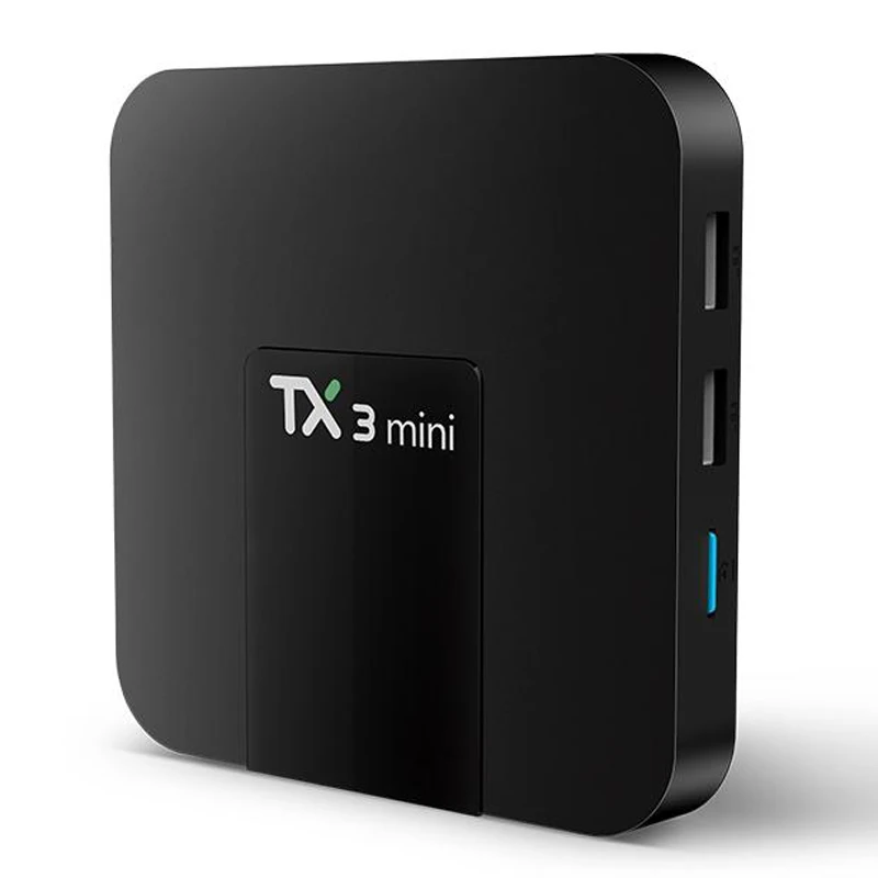 TX3 Мини Android 7,1 tv BOX Ram 1 Гб Rom 2 Гб 16 Гб Amlogic S905W четырехъядерный H.265 4K с трансляцией по Wi-Fi медиаплеер IP tv Box