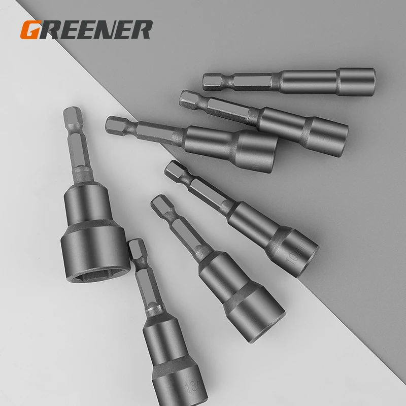 

Greener 5,5 мм-19 мм, набор гаечных отверток с шестигранной втулкой, для дрели, ударных отверток
