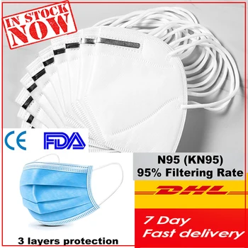 

100Pcs FP2 Reusable n95masks n95mask kn95mask facemask ffpp2 facemasks