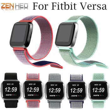 

Bracelet Replacement Nylon loop Strap For Fitbit Versa Breathable Adjustable Watch Band For Fitbit Versa Smart Watch Wristband