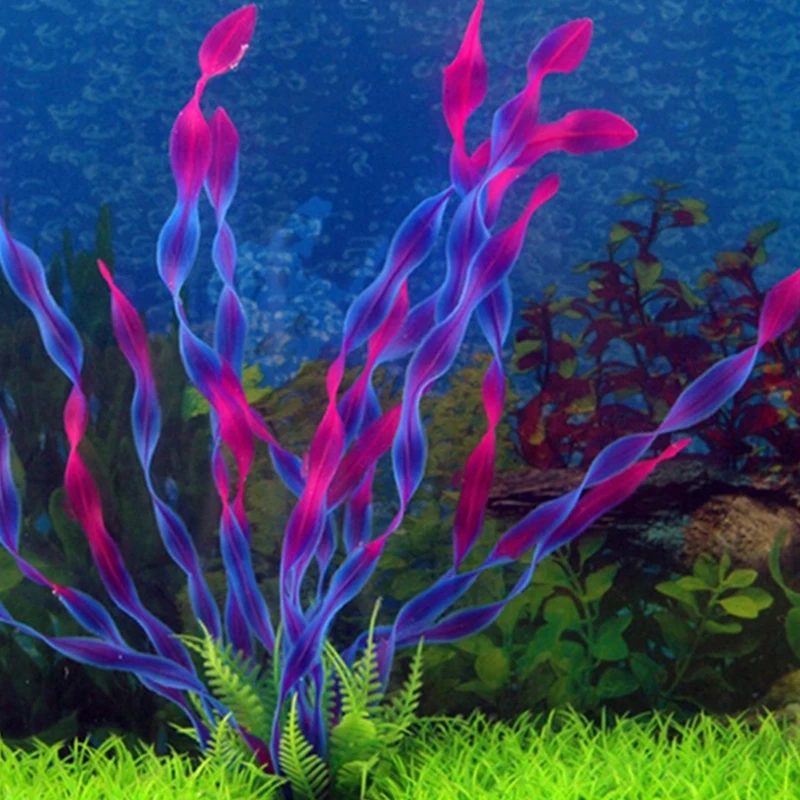 Plastic Aquarium Decorative Simulation Seaweed Environmental Protection Materials Aquarium Decorative Accessories