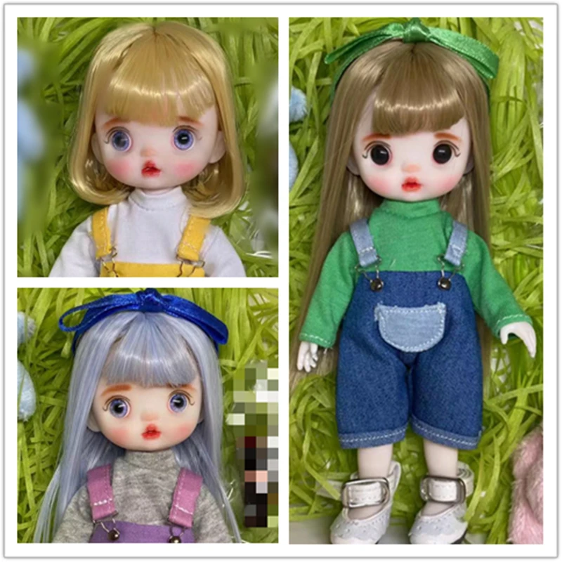 

Кукла Blyth шарнирная, 16 см, с платьем, обувью, париком