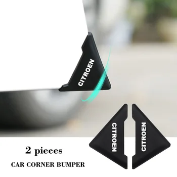 

2Pcs Bumper Crash Scratch Anti-Scratch Silicone Car Door Corner 90 Degree Angle Corner Cover For Citroen C1 C2 C3 C4 C5 C6 C8 C4