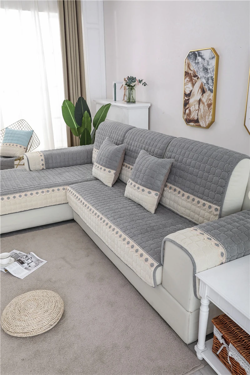 Modern Style Sofa Covers Cushion Velvet Thicken Multi Size Simple Design Sofa Cover For Living Room Solid Couch Cushion Covers Sofa Cover Aliexpress