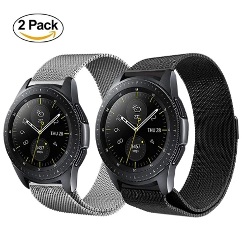 Ремешок для часов huawei gt для samsung galaxy watch band 46 мм active S3 Frontier/классический ремешок для часов металлический браслет+ пленка+ инструмент - Цвет ремешка: 1