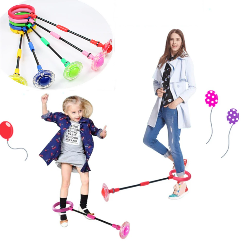 Portable Folding Glowing Bouncing Ball One Foot Flashing Jumping Rope Ball Kids Toy Ankle Skip Ball Adult Fitness Training Tools Jump Ropes Aliexpress
