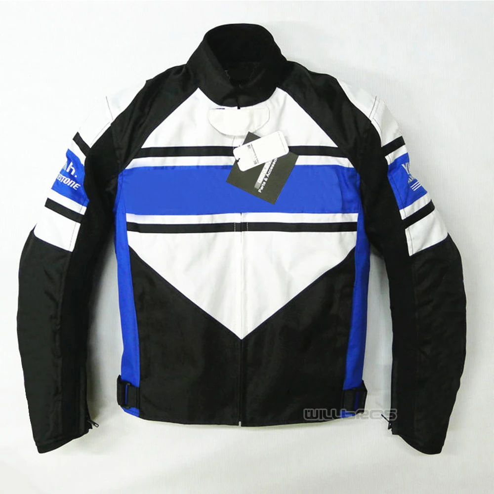 

Blue White Black Jacket Motocross ATV Bike Motorcycle Mountain Bicycle Jackets With Protector