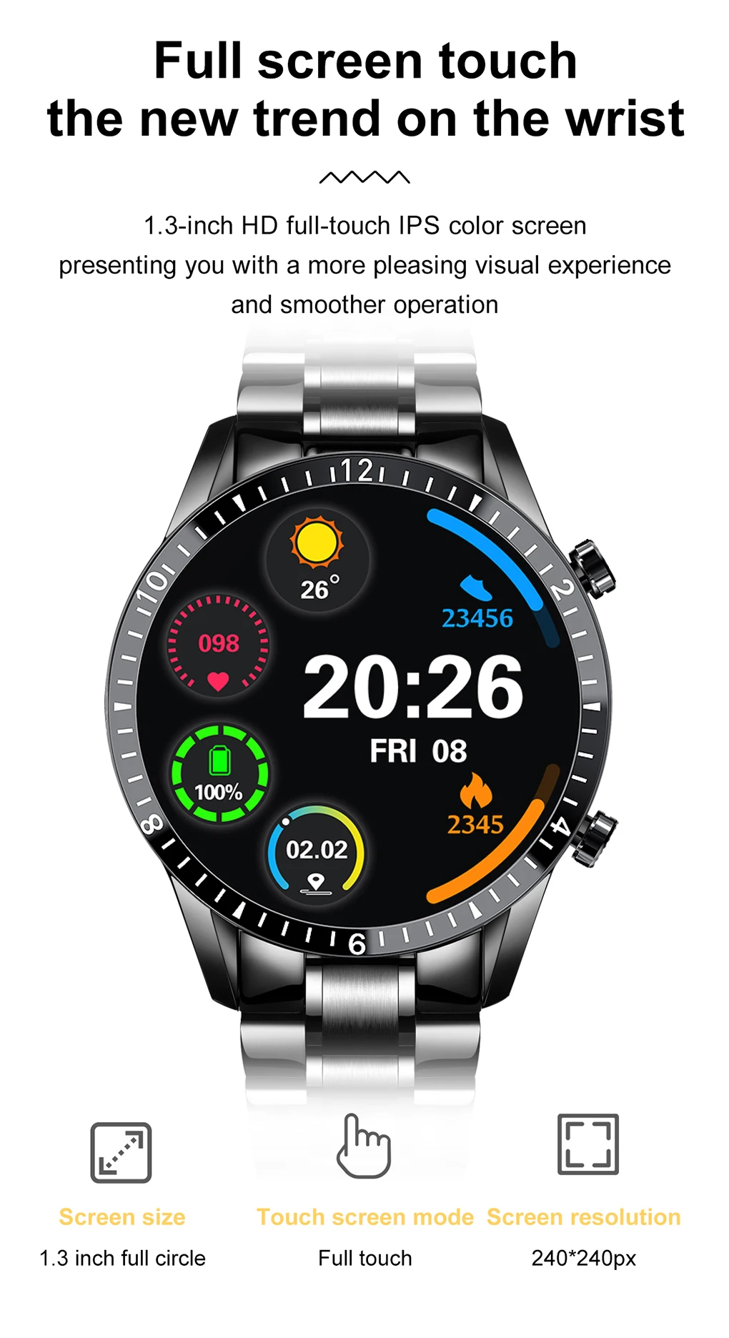 2021 New Smart Watches for Men Full Touch Screen Sports Fitness for Samsung ios smartwatch Mens box 3 H281de8eb8b4e4e4f8ce376f86c19fa64e