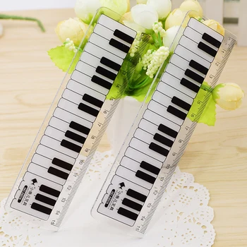

Primary School Ruler 15cm Piano music notes Kawaii Accessories Ruller Drawing Ruler Cute Ruler Student Fashion Design Rulers