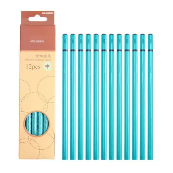 

12pcs Professional Sketching Charcoal Pencil Drawing Carbon Pen Soft Medium Hard WXTA