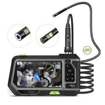 Cheap NTS500 5.0 Inch Screen 8mm Dual Lens Industrial Borescope IP67 Camera 1080P Pipe Car Inspection Borescope Detection Tool