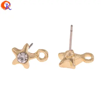 

Cordial Design 100Pcs 8*11MM Jewelry Accessories/Earring Stud/DIY Parts/Star Shape/Earring Making/Hand Made/Earring Findings