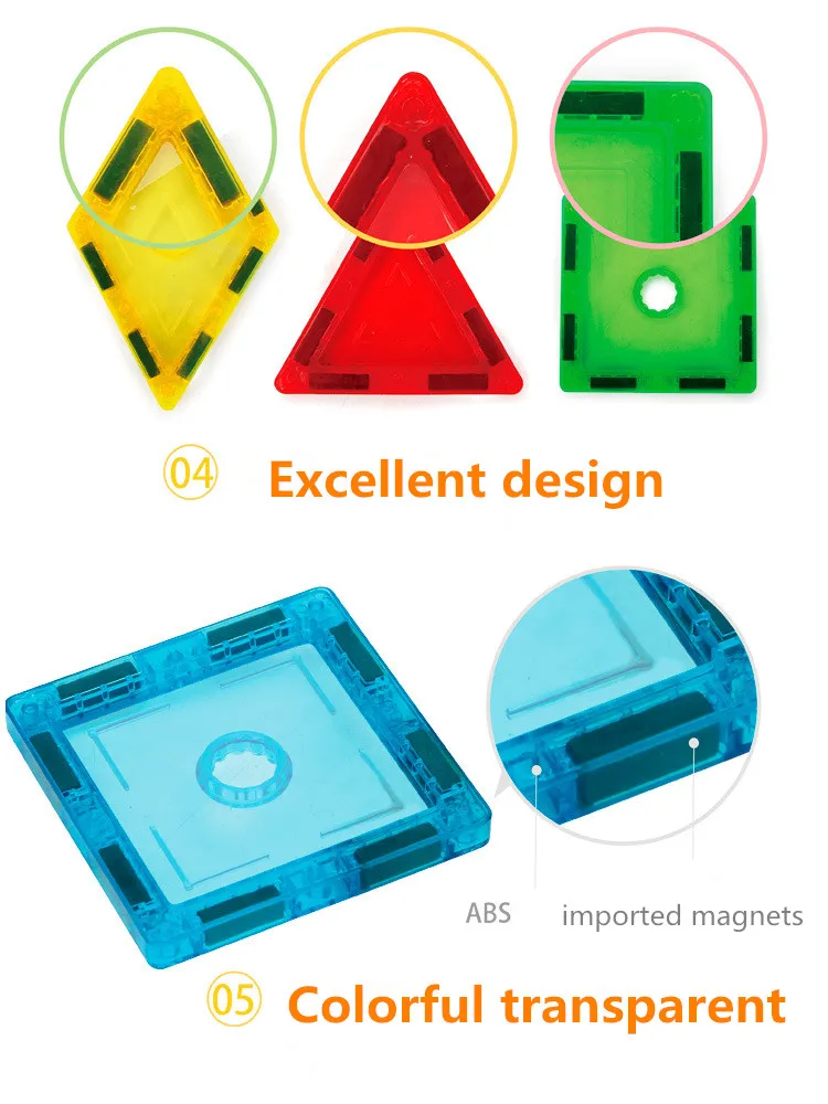 22/45/48/70 шт. Стандартный Размеры магнитные блоки образовательное строительство набор модели и конструкторы АБС магнит детское дизайнерское платье в стиле подарок