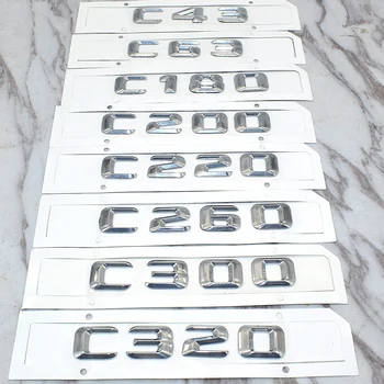 

For Mercedes C-Class C180 C200 C220 C260 C280 C300 C320 Trunk Rear Emblem Badge Chrome Letters