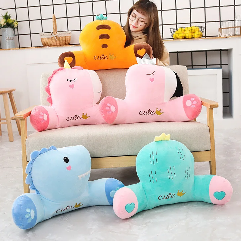 

Cute Cartoon Lumbar Support Pillow Super Adorable Animal Unicorn Back Cushion INS Sofa Lumbar Support Pillow Soft Washable Custo