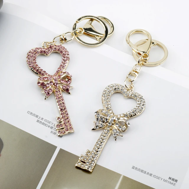 Rhinestone Key Ring Holder Pendant Keyring  Angel Wings Crystal Key Chain  - Cute - Aliexpress