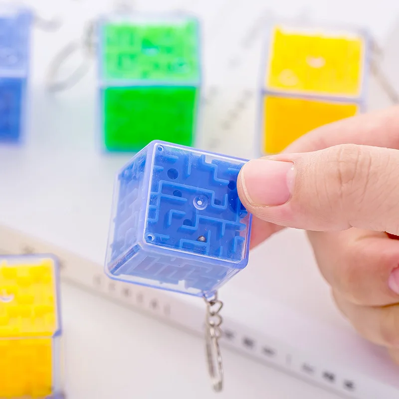 

Mini Small Maze Rubik's Cube 3D Educational Toy mo huan qiu Roll-on Early Childhood Intellectual Solution Relaxation Children St