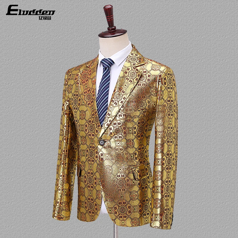

Freeship mens jacquard vintage tuxedo jacket/stage performance/studio suit/only jacket