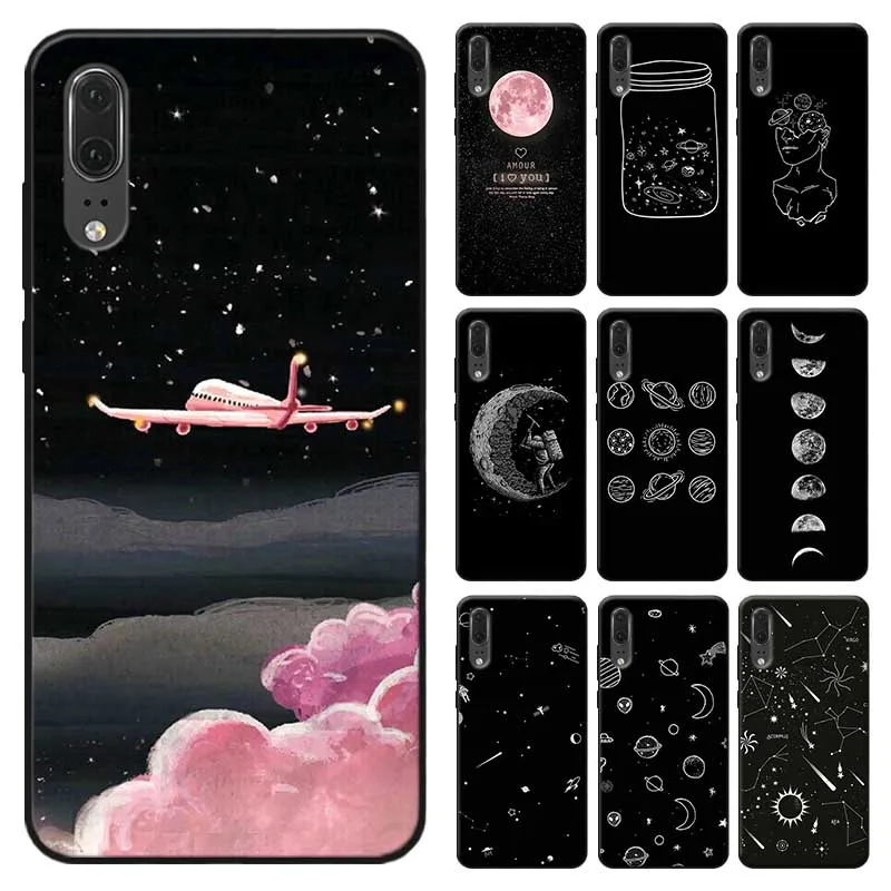 Soft silicone Phone Case for xiaomi redmi k30 note 8 pro 8a a3 9t 10 sky Space planet |