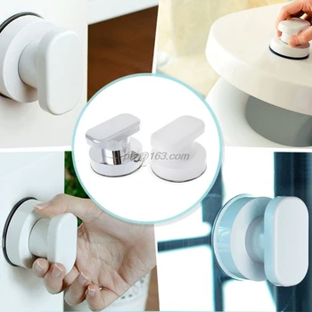 

Sucker Handle Sliding Door Refrigerator Cupboard Pulls Wall Mounted Handrail