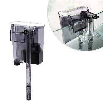 

Aquarium Hang On Filter Power Waterfall Suspension Oxygen Pump Submersible Carbon Biochemical Wall Mounted Fish Tank Filtration