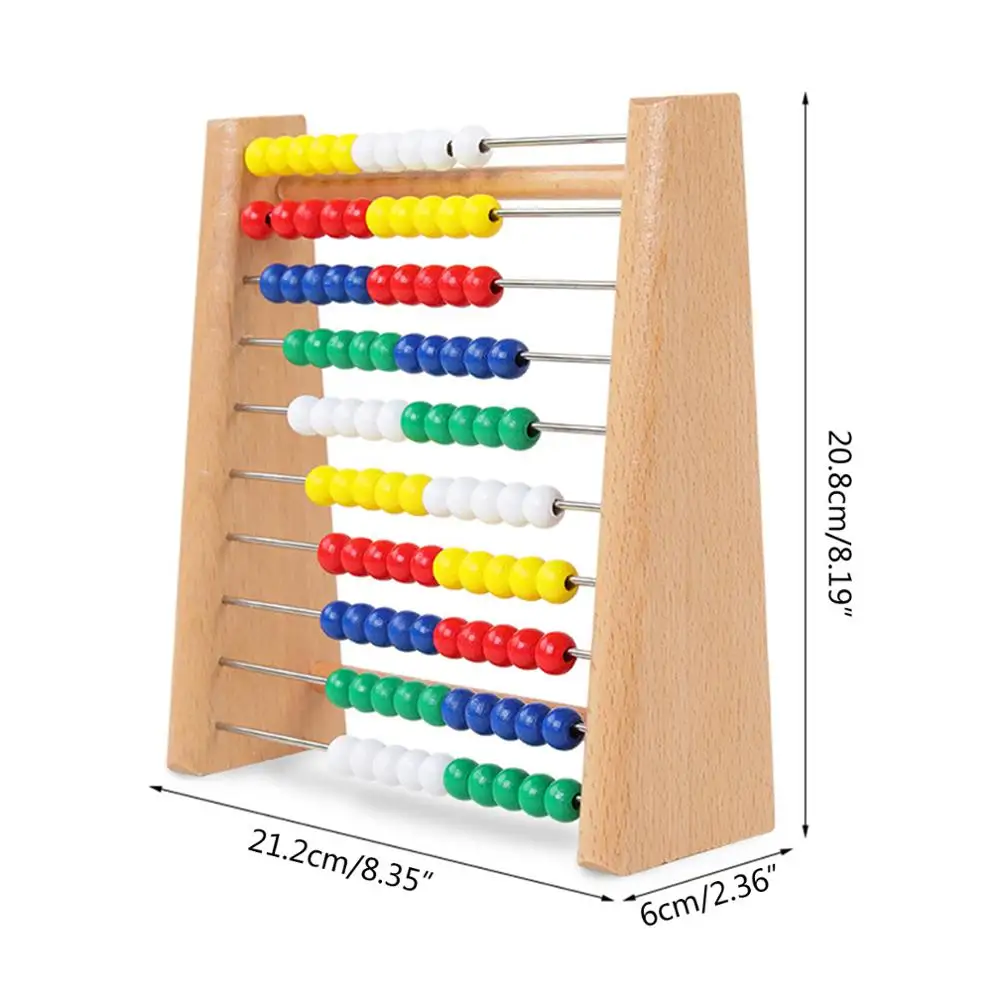 6 5 &quotAbacus классическая деревянная игрушка 123 Обучающие математические счетные