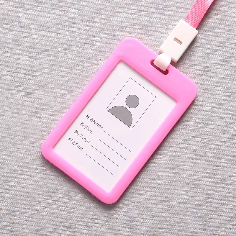 Кошелек унисекс кредитной карты лента-держатель для бейджей ID карты Великолепная куртка держатель для карт конфеты Цвета - Цвет: Розовый