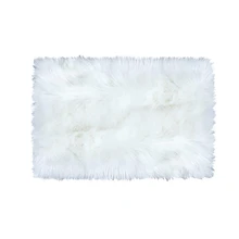 Супер мягкий ковер из искусственного меха овчины ворсистый шелковистый плюшевый ковер белый ковер из искусственного меха для прикроватные Коврики для спальни пол, 2ft x 3f
