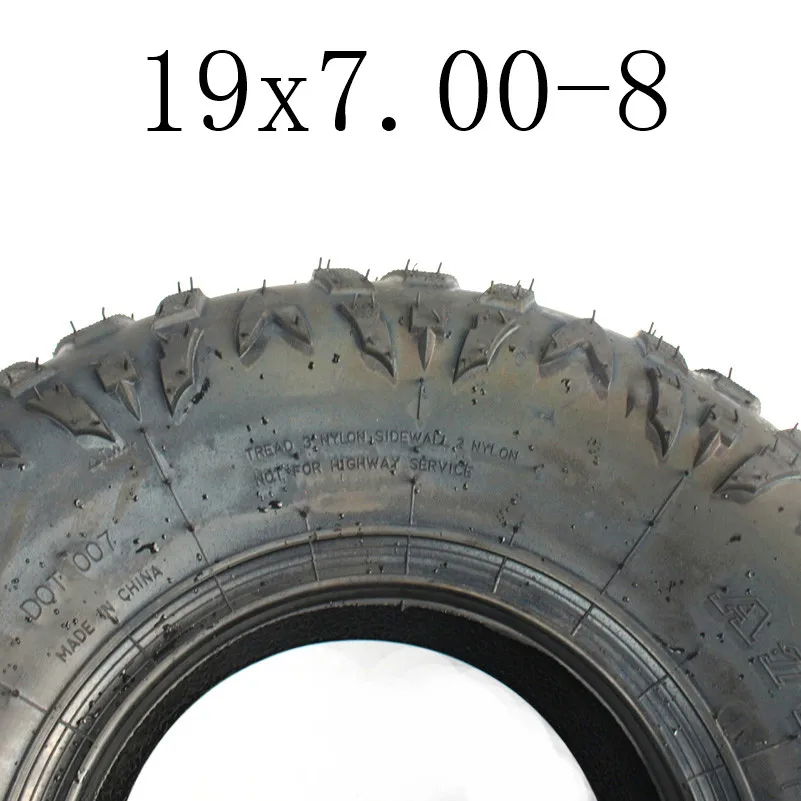 Hot Sale Good Quality GO KART KARTING ATV UTV Buggy 19X7.00-8 Inch Wheel Tubeless Tyre Tire