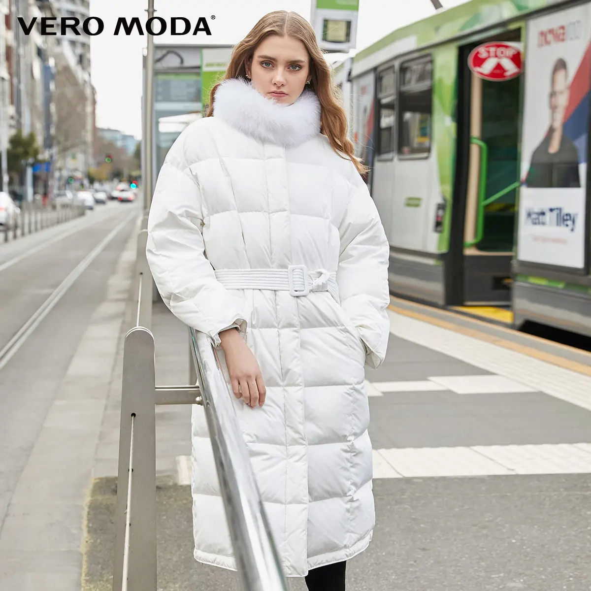 Vero Moda женский съемный шейный платок белый пуховик | 319412516 - Цвет: Snow white