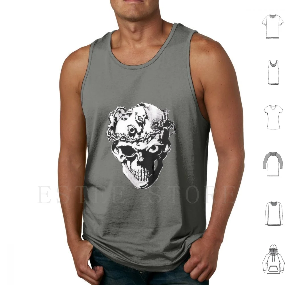 Berserk Anime Canotte Gilet Senza Maniche Berserk Anime Manga Skull