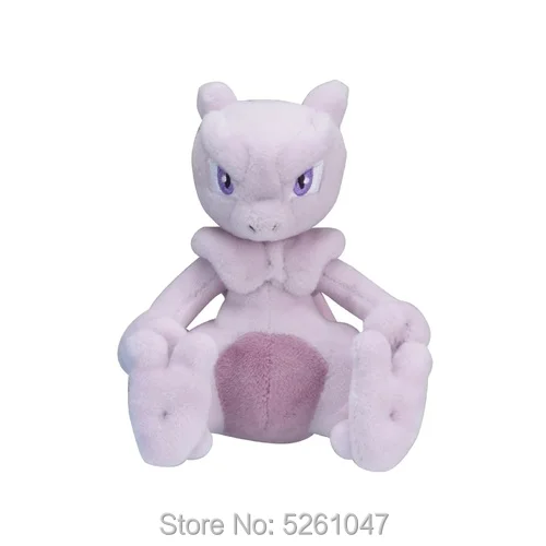

Original Pocket Monster Mewtwo Plush Doll Stuffed Toy Cute Figure 14cm Small Kid Gift