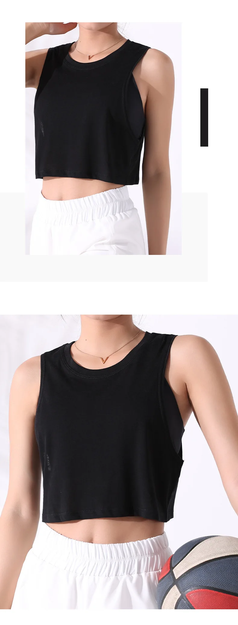 Casual Loose Fit Gym Yoga Sport Crop T-Shirt Women Naked Feel Breathable Soft Femme Workout Training Fitness Crop Tops Tee