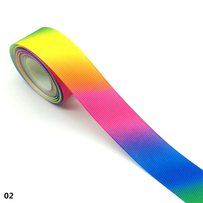 Gradient Rainbow Grosgrain Ribbon for Wedding Home Decor DIY Gift Wrapping Party Handmade Accessories 3 yards ribbon decoration,ribbon supplies,grosgrain ribbon,wrapping ribbon,sewing ribbon