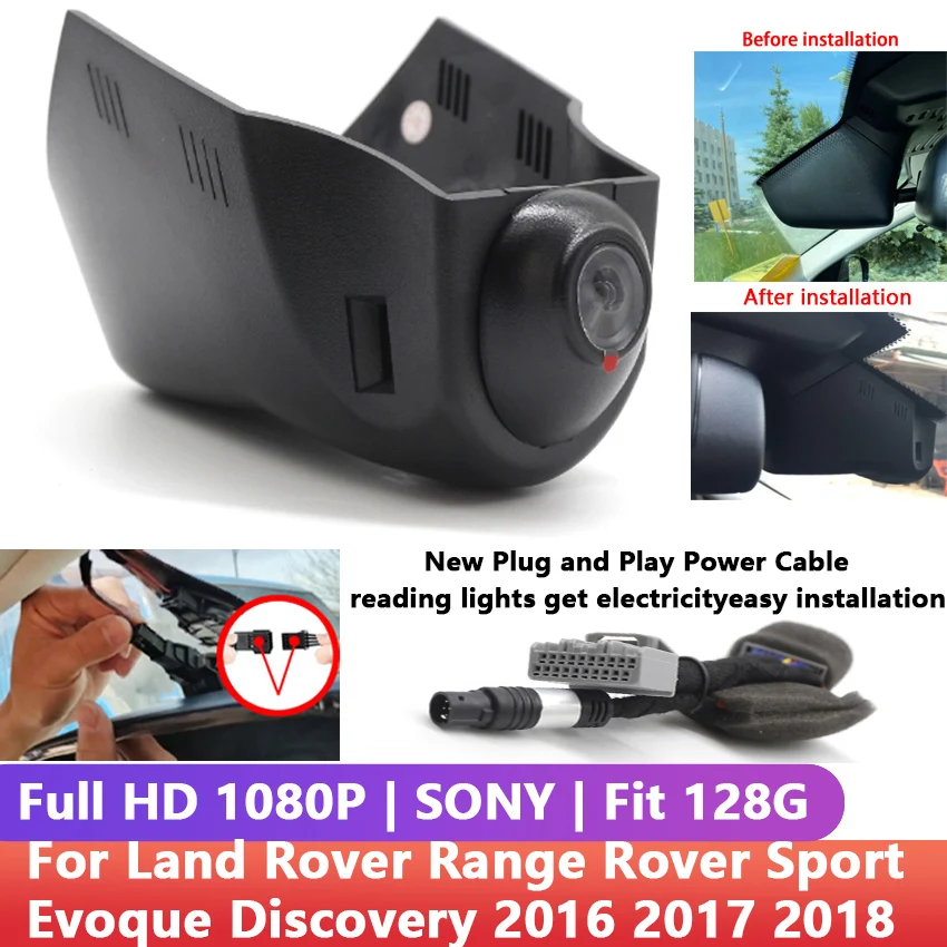 

New ! Plug and play Car DVR Wifi Video Recorder Dash Cam Camera For Land Rover Range Rover Sport Evoque Discovery 2016 2017 2018