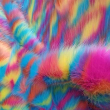 Искусственный плюш, искусственный мех, Радужный цвет, камуфляж, длинный ворс, ткань для пальто, сумки, обувь, домашний текстиль, одежда, игрушки, рукоделие, шитье