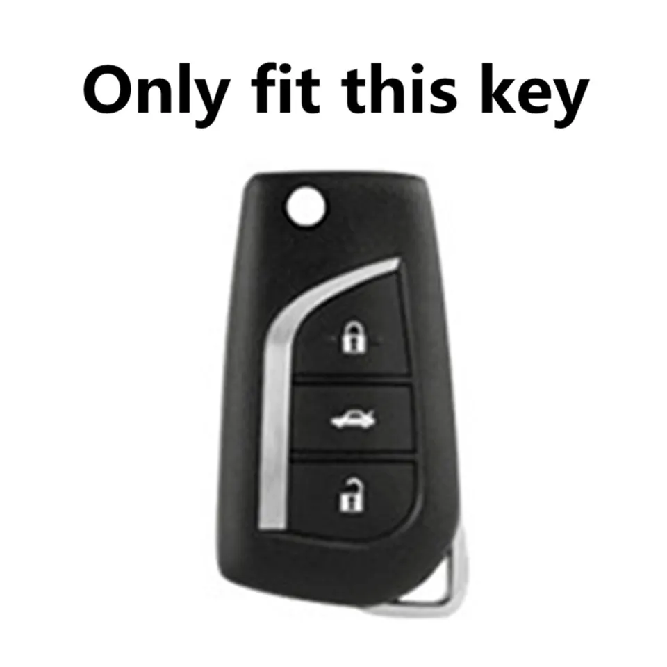 Durevole duro di Modo di Chiave Auto Chiave A Distanza del Supporto di Caso Della Copertura Completa Per Toyota Hilux Revo Innova Rav4 Fortuner Accessori portachiavi - H281f53c27f6a456f8ceaa7ea070f227eS
