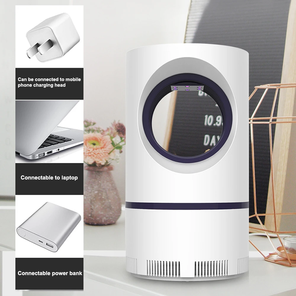 Светодиодная лампа убийца комаров УФ ночник светильник USB насекомые ловушка для