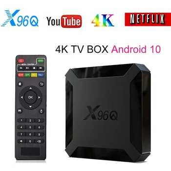 

NEW Android 10 Smart TV BOX Android 10.0 Allwinner H313 top TV BOX X96Q Media Player 2G 16G Quad Core 2.4G Wifi Youtube Netflix