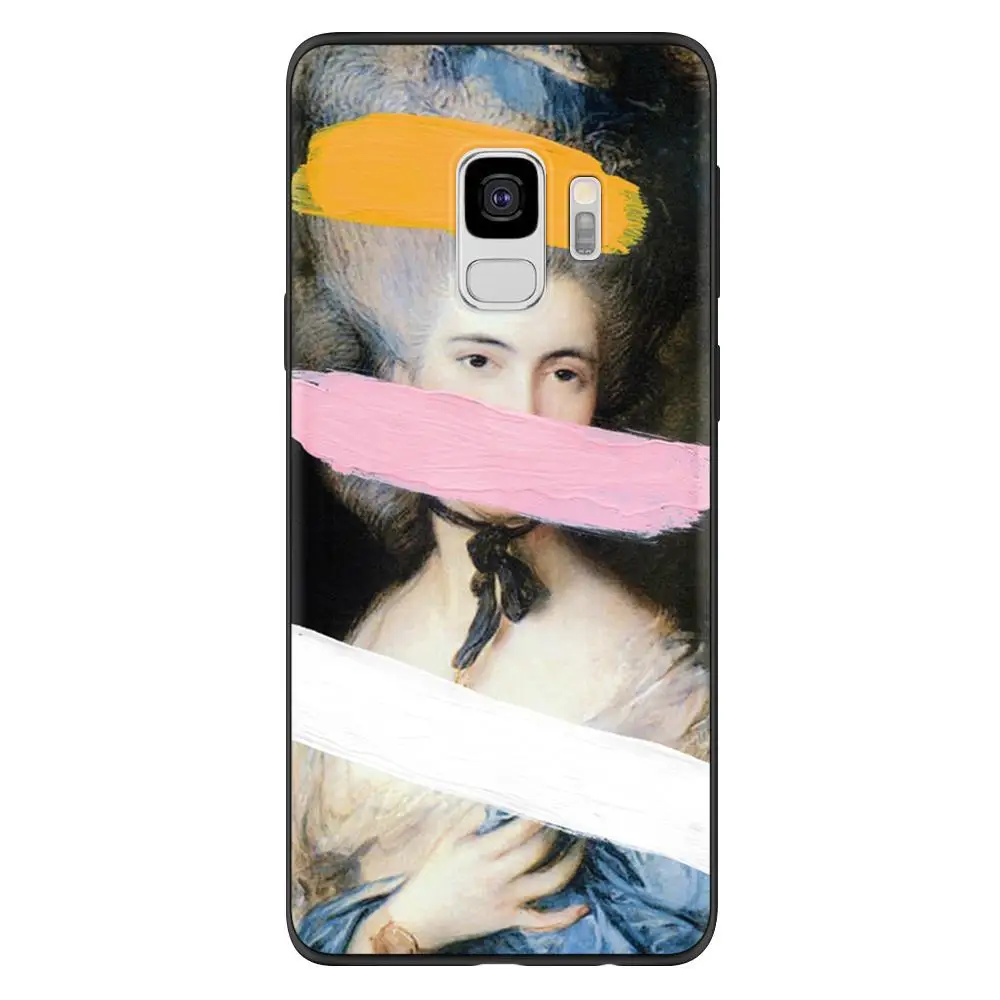Мона Лиза Скульптура чехол s для samsung Galaxy A50 A30 A5 A7 A9 A8 A6 плюс A3 для samsung S9 S8 S10 S6 S7 Edge Plus чехол - Цвет: nvsancai
