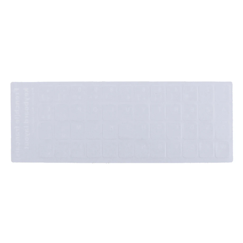 Russian Black Matte Letters Keyboard Sticker Protector Skin for 10-17' Laptop PC