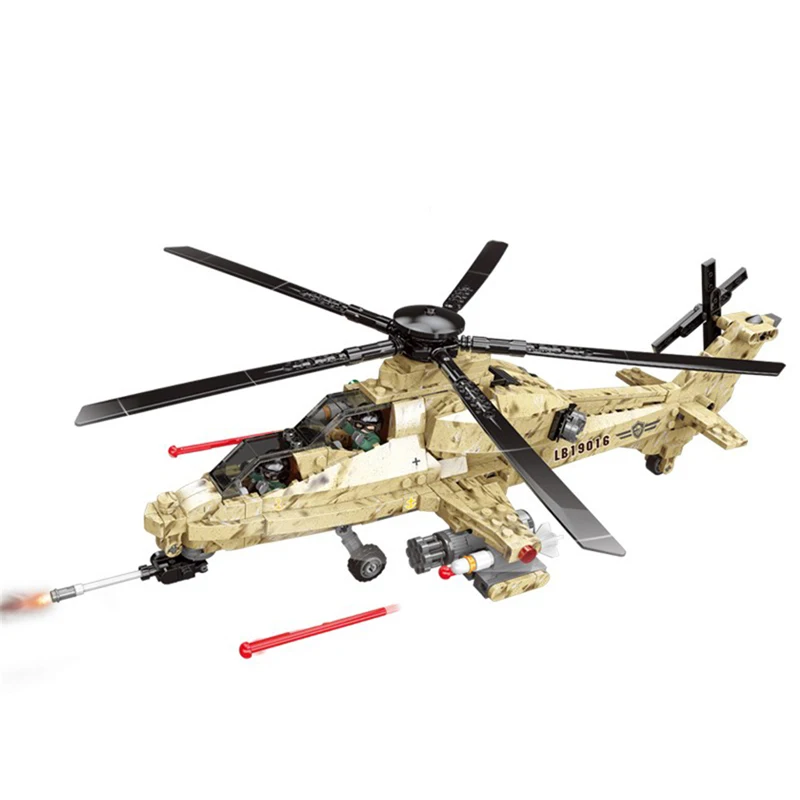 

Military Series model Building Blocks The WZ10 Helicopter Set XINGBAO 06025 Educational Bricks Toys Christmas Gift for children
