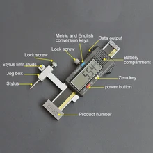 0±30 мм нержавеющая сталь цифровая поверхность разница линейка шов линейка взаимозаменяемые измерения точки шаг верньерный Калибр измеритель зазора